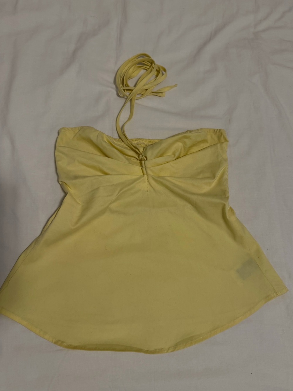 CIDER - Butter Yellow Halter Neck Top